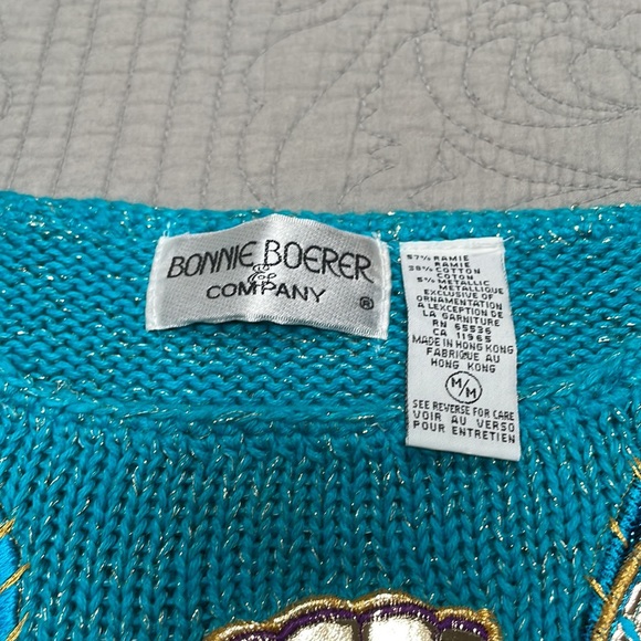 Vintage Art Deco Sweater with Fabulous Peacock Design - Picture 4 of 9